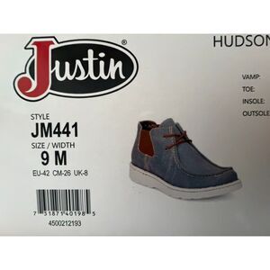 Justin Boots Hudson JM441 size 9 NIB